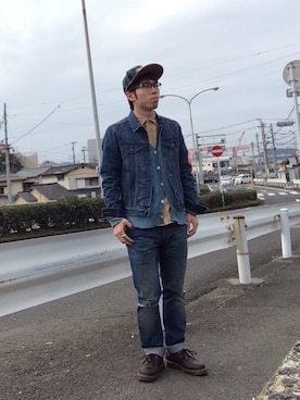 「MOSLEYTRIBE（モズリートライブズ）のアイテム」を使った、matsuokaさん（メンズ・165cm）の冬コーディネート