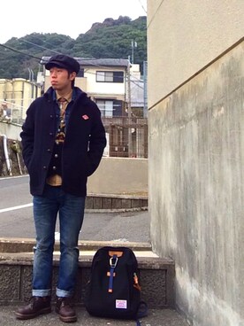 matsuokaさんの「＜15秋冬＞【DANTON(ダントン)】ウールモッサ　シングルジャケット」を使ったコーディネート