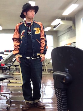「タディアンドキング」｜「アイテム（ジャケット/アウター）」を使った、matsuokaさん（メンズ・165cm）の冬コーディネート