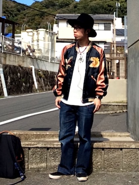 「タディアンドキング」｜「アイテム（ジャケット/アウター）」を使った、matsuokaさん（メンズ・165cm）の冬コーディネート