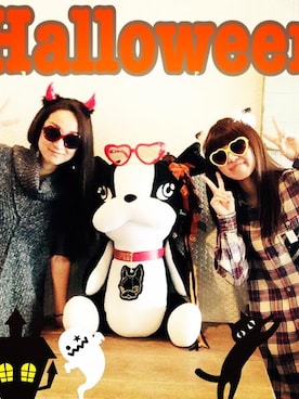 「CRYSTAL BALL（クリスタルボール）のアイテム」を使った、Yamauchiさん（レディース・160cm）の秋コーディネート