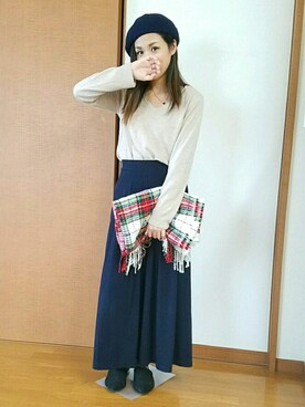 「NET（ネット）のアイテム（パンプス）」を使った、yukinxさん（レディース・157cm）の秋コーディネート