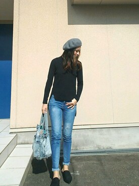 「ベレー帽推奨委員会」｜yukinxさん（レディース・157cm）の秋コーディネート