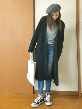 「ベレー帽推奨委員会」｜yukinxさん（レディース・157cm）の秋コーディネート