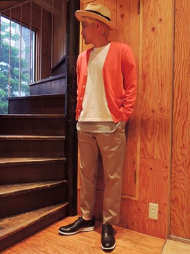 「glamb（グラム）のアイテム（その他シューズ）」を使った、Valleyシノハラさん（メンズ・173cm）の春コーディネート