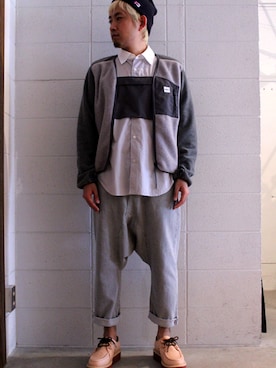 「ジョージコックス」｜「アイテム（ノーカラージャケット）」を使った、Valleyシノハラさん（メンズ・173cm）の夏コーディネート