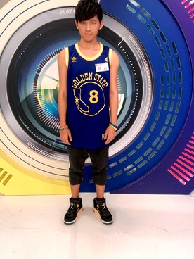 「Jordan」｜「アイテム（ジャージ）」を使った、BIRDMANさん（メンズ・178cm）の夏コーディネート