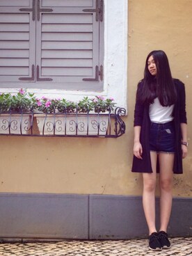 「アイテム（アナログ腕時計、ピンク系）」を使った、w 0さん（レディース・161cm）の秋コーディネート