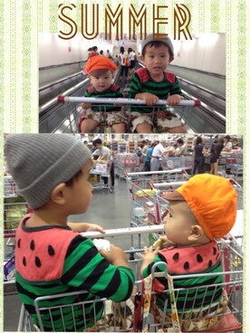 HYu-shoさん（キッズ・110cm）の夏コーディネート