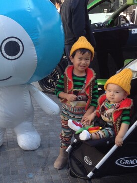 HYu-shoさん（キッズ・70cm）の秋コーディネート