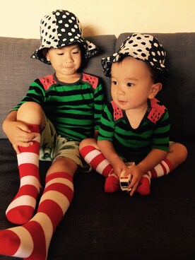 HYu-shoさん（キッズ・70cm）の春コーディネート