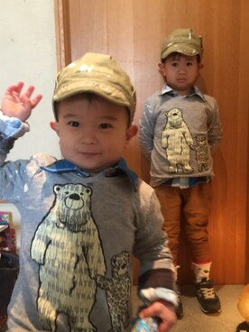 HYu-shoさん（キッズ・80cm）の冬コーディネート