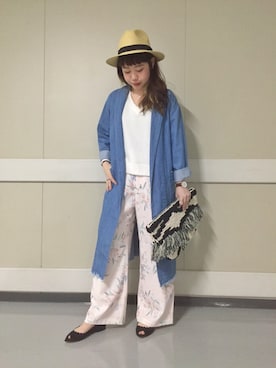 「ダニエルウェリントン」｜「アイテム（トレンチコート）」を使った、Haruka Otsujiさん（レディース・152cm）の春コーディネート