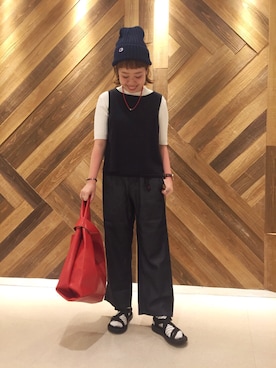 「グラミチ」｜「アイテム（オールインワン・サロペット）」を使った、Haruka Otsujiさん（レディース・152cm）の夏コーディネート