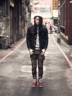 「survival（survival）のアイテム」を使った、zengさん（メンズ・175cm）の冬コーディネート