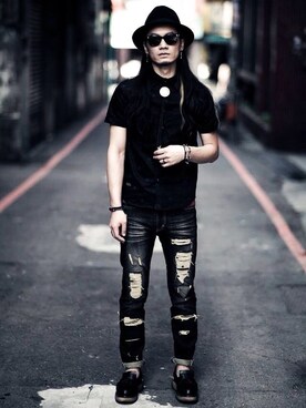 「survival（survival）のアイテム」を使った、zengさん（メンズ・175cm）の冬コーディネート