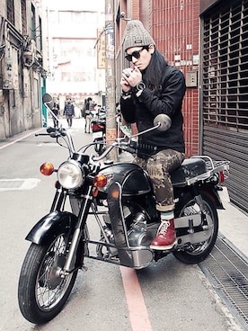 「survival（survival）のアイテム」を使った、zengさん（メンズ・175cm）の冬コーディネート