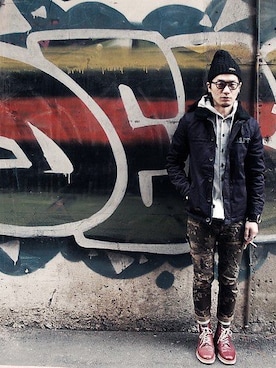 「survival（survival）のアイテム」を使った、zengさん（メンズ・175cm）の冬コーディネート