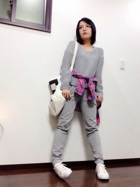 未矢古さん(レディース・154cm)の冬コーディネート