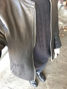 「DISCOVERED（ディスカバード）のアイテム（スラックス）」を使った、Ryuuuuuさん（メンズ・167cm）の冬コーディネート