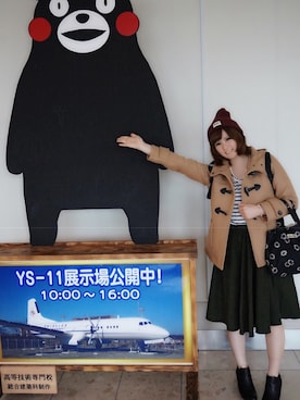 「コーディネート」｜「アイテム（ダッフルコート）」を使った、yoshiko#♪さん（レディース・158cm）の秋コーディネート