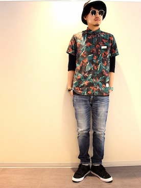 「roial（ロイアル）のアイテム」を使った、HIRO@美容師さん（メンズ・170cm）の春コーディネート