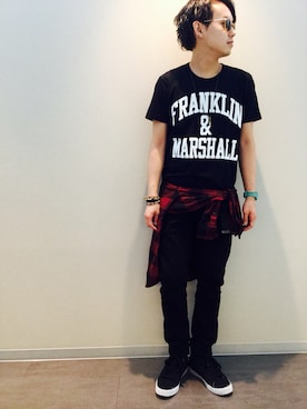 「FRANKLIN & MARSHALL（フランクリンマーシャル）のアイテム」を使った、HIRO@美容師さん（メンズ・170cm）の春コーディネート