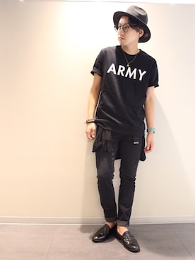 「FOREVER 21（フォーエバー トゥエンティーワン）のアイテム（帽子）」を使った、HIRO@美容師さん（メンズ・170cm）の夏コーディネート