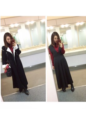 「FIG&VIPER（フィグアンドバイパー）のアイテム（財布/小物）」を使った、chiiieさん（レディース・159cm）の秋コーディネート