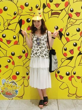 「EMODA（エモダ）のアイテム（チョーカー）」を使った、chiiieさん（レディース・159cm）の夏コーディネート