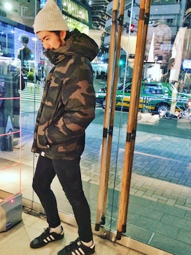 「アイテム（その他アウター）」を使った、takao hiroseさん（メンズ・183cm・20代）の冬コーディネート