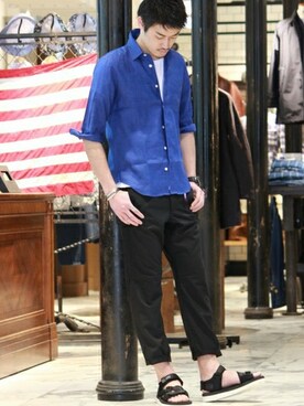 松下 和貴さん(メンズ・177cm)の春コーディネート