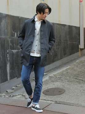 松下 和貴さん（メンズ・177cm）の冬コーディネート