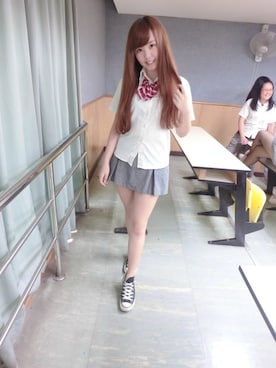 「蝴蝶結」｜簡名妤さん（レディース・159cm）の夏コーディネート