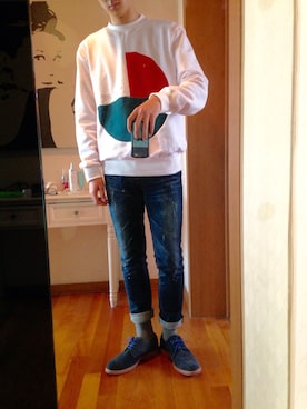 「BEYOND（ビヨンド）のアイテム」を使った、chaioonさん（メンズ・179cm）の春コーディネート