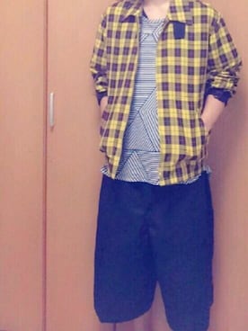 「THE TEST（ザ テスト）のアイテム（トップス）」を使った、たくやさん（メンズ・167cm）の夏コーディネート