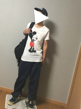 「Keith Haring（キース・ヘリング）のアイテム（キャップ）」を使った、たくやさん（メンズ・167cm）の秋コーディネート