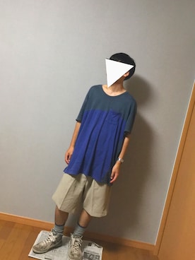 「THE TEST（ザ テスト）のアイテム（トップス）」を使った、たくやさん（メンズ・167cm）の秋コーディネート