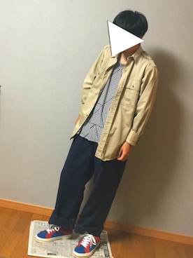 「THE TEST（ザ テスト）のアイテム（トップス）」を使った、たくやさん（メンズ・167cm）の秋コーディネート