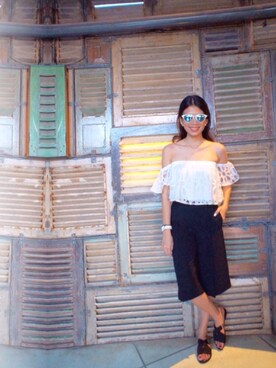 「zaloramy」｜「アイテム（その他トップス）」を使った、Nadya Nsrさん（レディース・171cm）の春コーディネート
