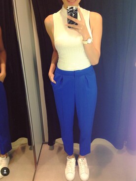「zaloramy」｜「アイテム（腕時計）」を使った、Nadya Nsrさん（レディース・171cm）の春コーディネート