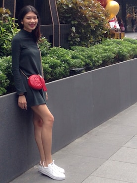 「zaloramy」｜「アイテム（ワンピース）」を使った、Nadya Nsrさん（レディース・171cm）の春コーディネート