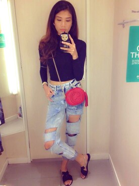 「zaloramy」｜Nadya Nsrさん（レディース・171cm）の春コーディネート
