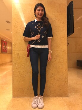 「zaloramy」｜Nadya Nsrさん（レディース・171cm）の春コーディネート