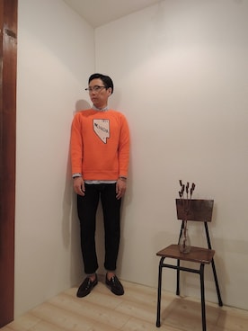 「SALTWATER COWBOY（ソルトウォーターカウボーイ）のアイテム」を使った、ReTrickさん（メンズ・170cm）の冬コーディネート