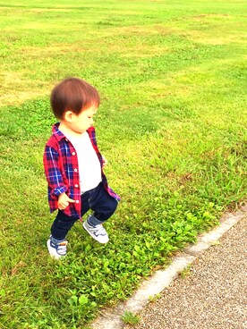 harumamさん（キッズ・80cm）の秋コーディネート