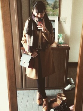 m i i i *さん（レディース・155cm）の冬コーディネート