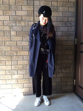 「cheap monday」｜「アイテム（トレンチコート）」を使った、Bさん（レディース・164cm）の春コーディネート