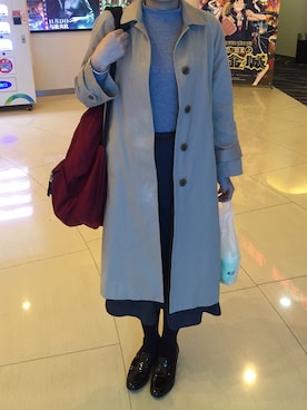 「MOUSSY（マウジー）のアイテム（ジャケット/アウター、ベージュ系）」を使った、Tianさん（レディース・164cm）の秋コーディネート