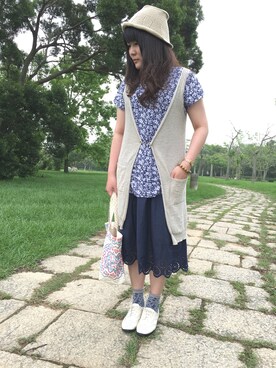 「チチカカ」｜「アイテム（ハンドバッグ）」を使った、Lallaさん（レディース・164cm）の春コーディネート